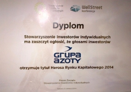 Grupa Azoty S.A. named Equity Market Champion