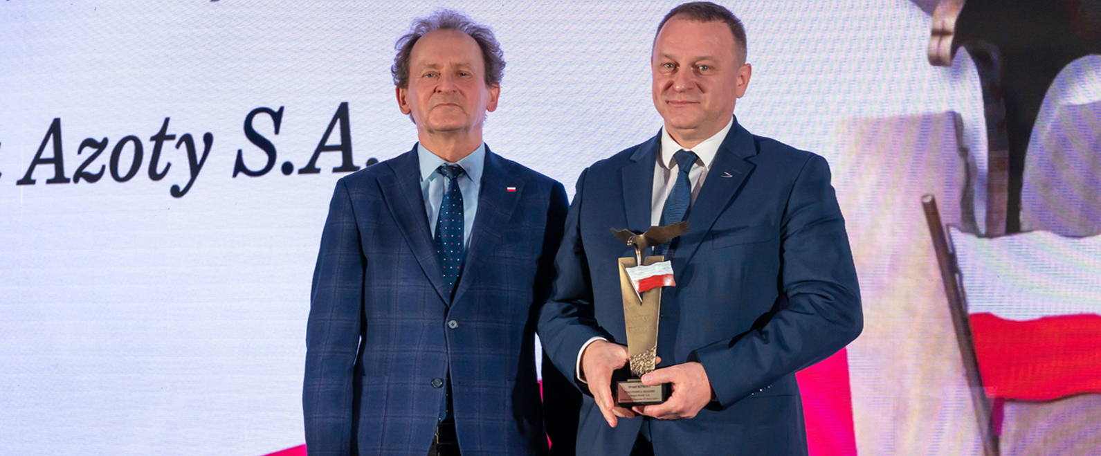 Grupa Azoty S.A. uhonorowana nagrodą Pracodawca Regionu na Gali Orłów Wprost